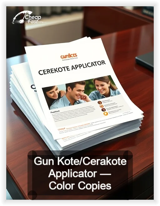 Gun Kote Cerakote Applicator business card design sample