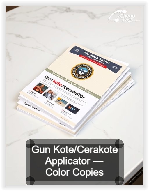 Gun Kote Cerakote Applicator business card design sample