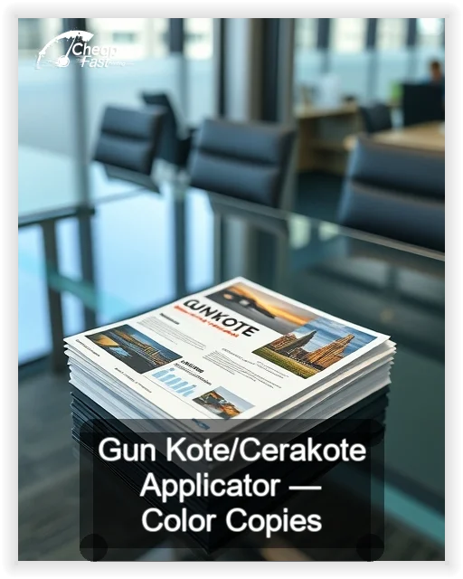 Gun Kote Cerakote Applicator business card design sample