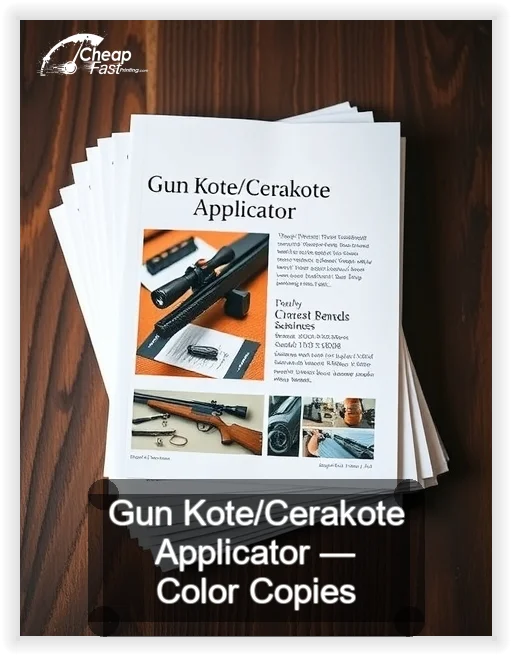 Gun Kote Cerakote Applicator business card design sample