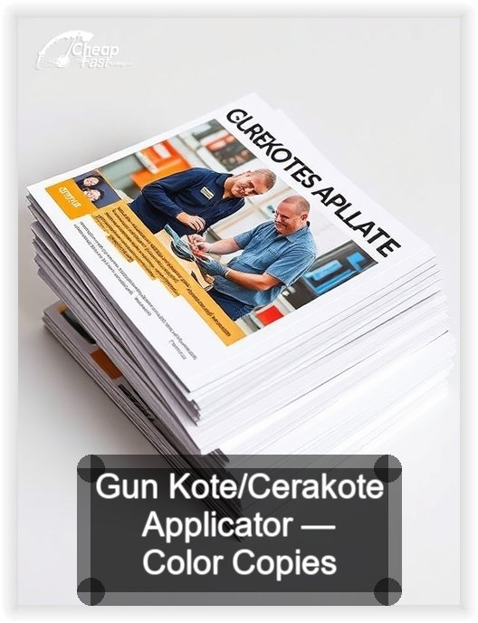 Gun Kote Cerakote Applicator business card design sample