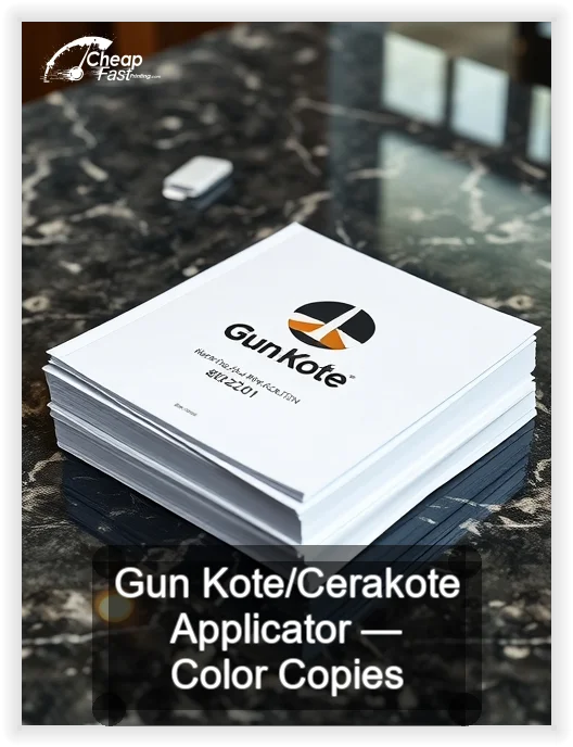 Gun Kote Cerakote Applicator business card design sample