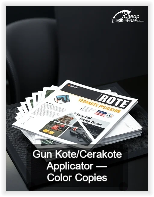 Gun Kote Cerakote Applicator business card design sample