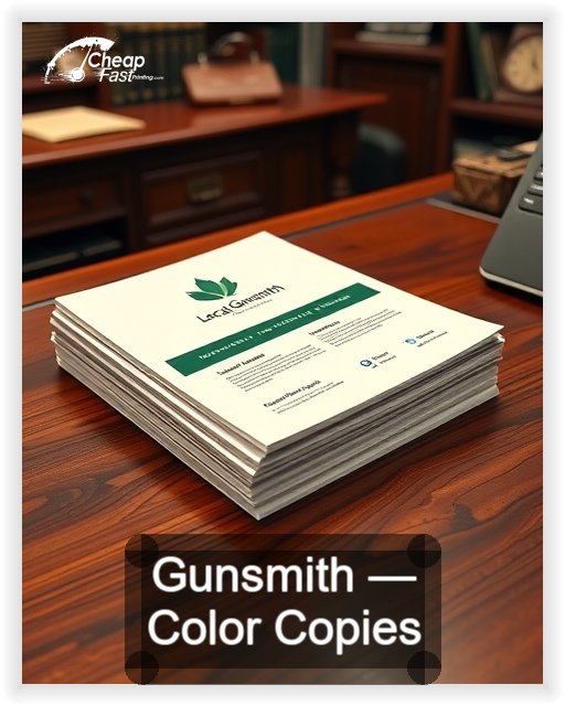Gunsmith business card design sample