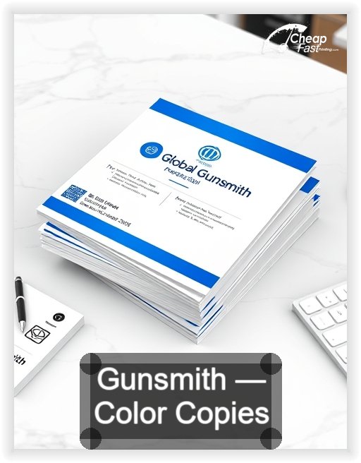 Gunsmith business card design sample