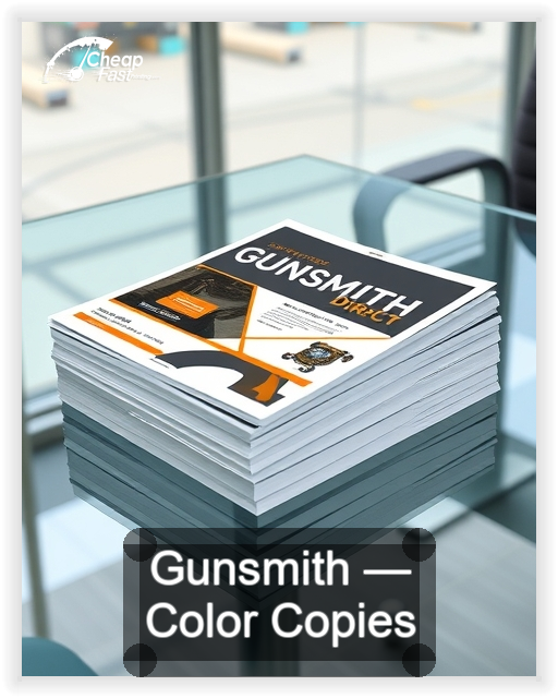 Gunsmith business card design sample