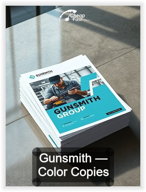 Gunsmith business card design sample