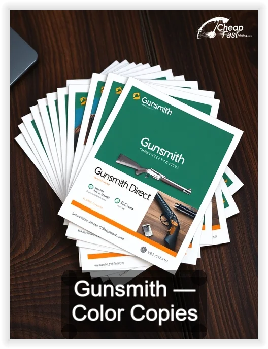 Gunsmith business card design sample