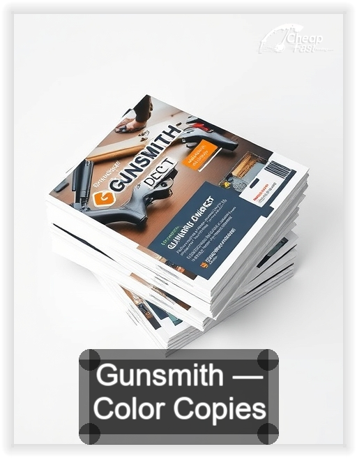 Gunsmith business card design sample