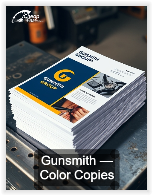 Gunsmith business card design sample