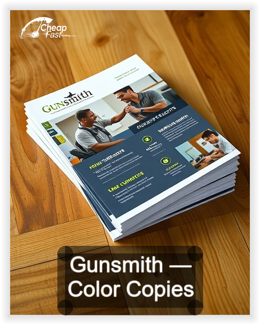 Gunsmith business card design sample