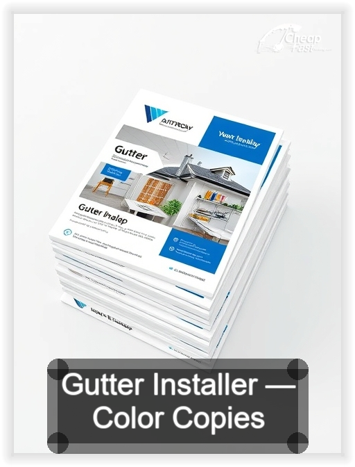 Gutter Installer business card design sample