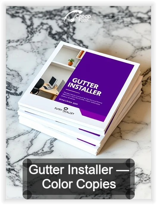 Gutter Installer business card design sample