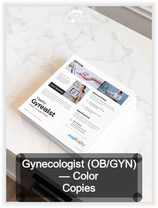 Gynecologist Ob Gyn business card design sample