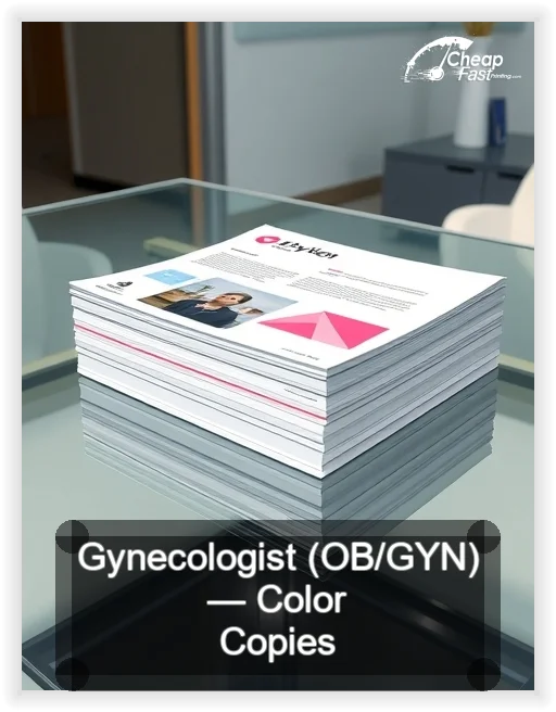 Gynecologist Ob Gyn business card design sample