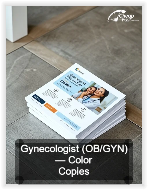 Gynecologist Ob Gyn business card design sample