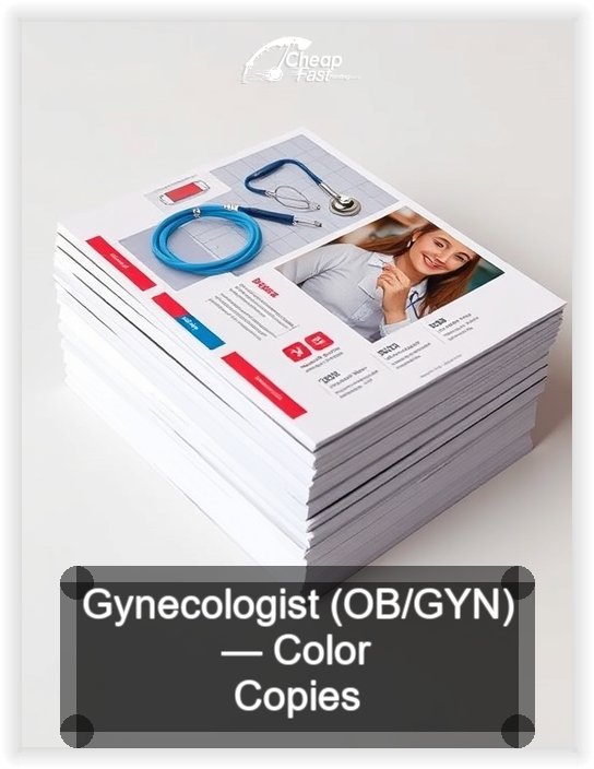 Gynecologist Ob Gyn business card design sample