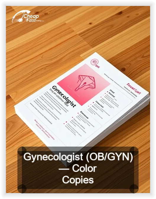 Gynecologist Ob Gyn business card design sample