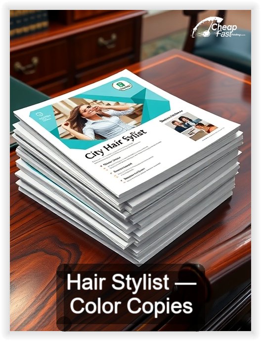 Hair Stylist business card design sample