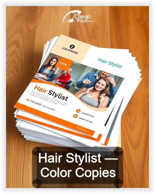 Hair Stylist business card design sample