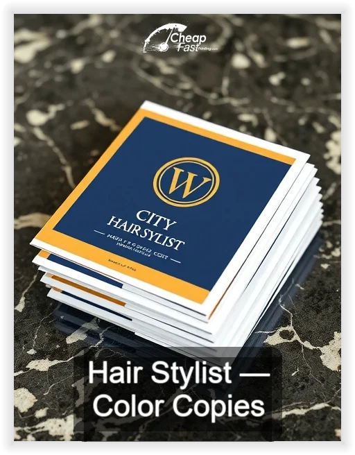 Hair Stylist business card design sample