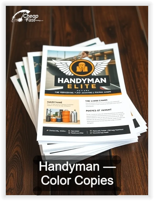 Handyman business card design sample