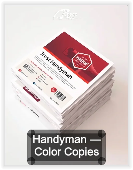 Handyman business card design sample