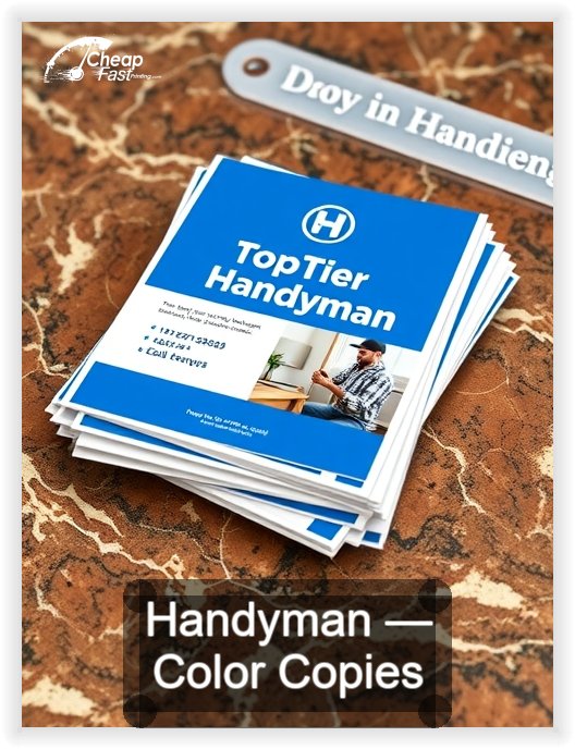 Handyman business card design sample