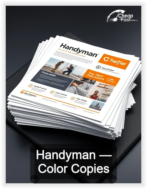 Handyman business card design sample