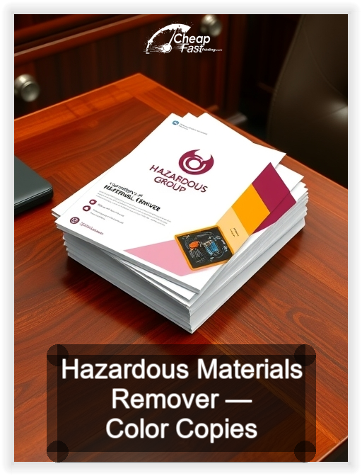 Hazardous Materials Remover business card design sample