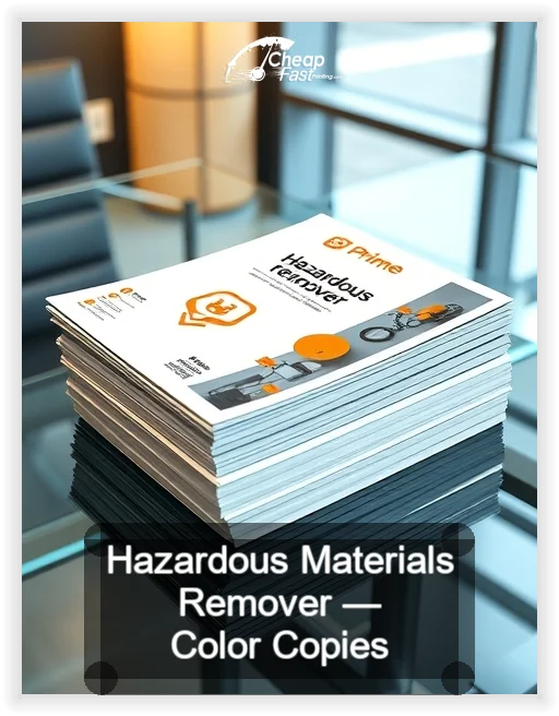 Hazardous Materials Remover business card design sample