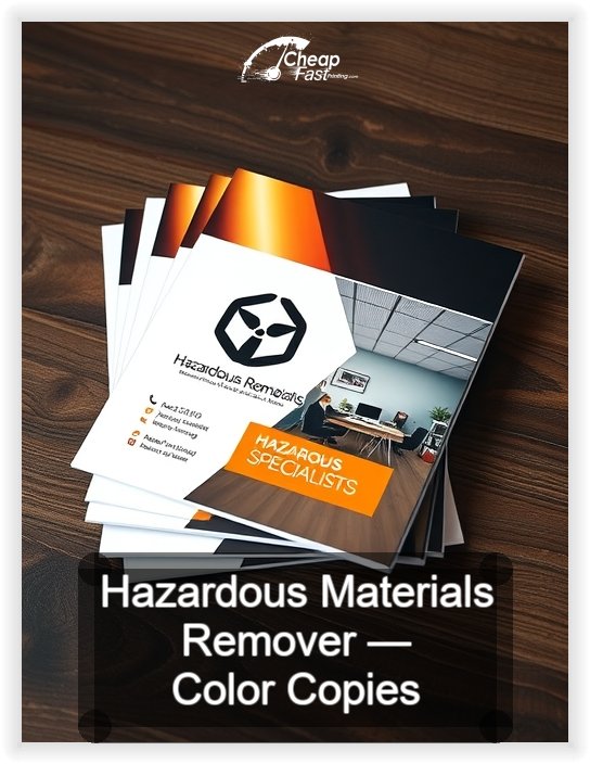 Hazardous Materials Remover business card design sample
