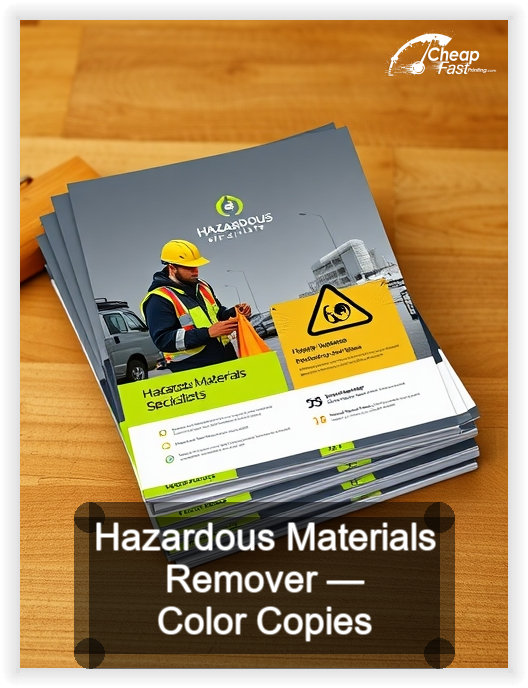 Hazardous Materials Remover business card design sample