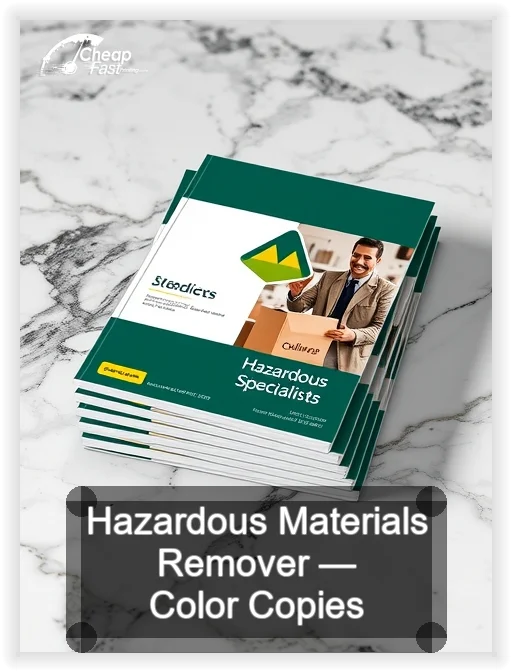 Hazardous Materials Remover business card design sample