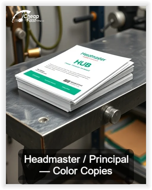 Headmaster Principal business card design sample