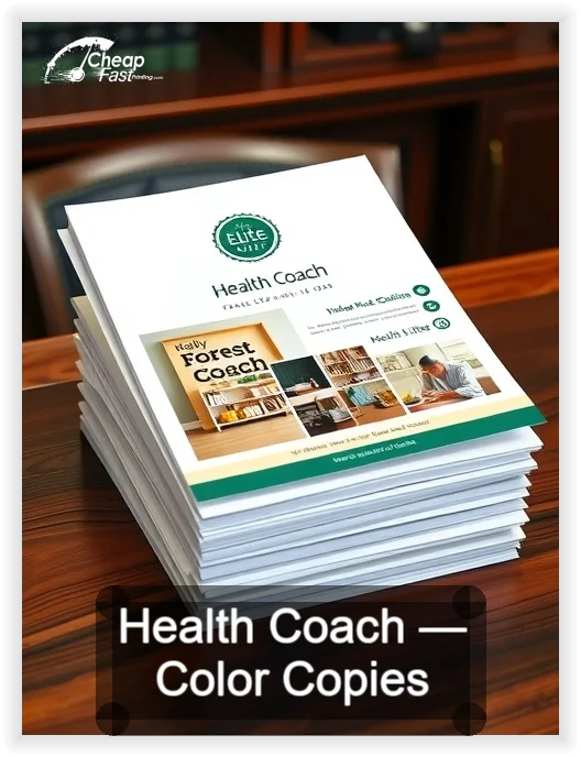 Health Coach business card design sample