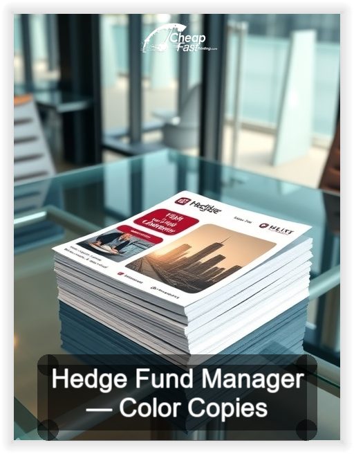 Hedge Fund Manager business card design sample