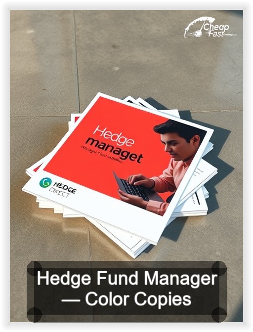 Hedge Fund Manager business card design sample