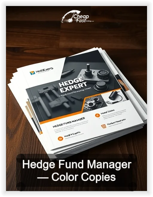 Hedge Fund Manager business card design sample