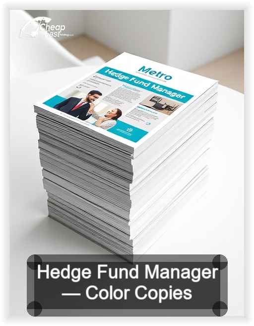 Hedge Fund Manager business card design sample