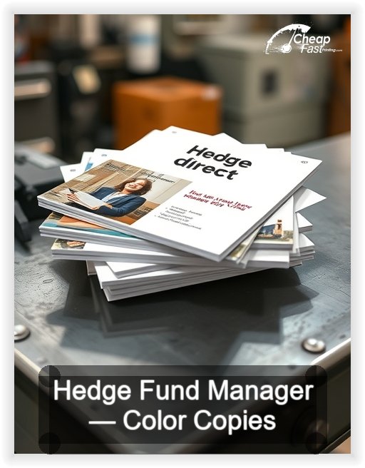 Hedge Fund Manager business card design sample