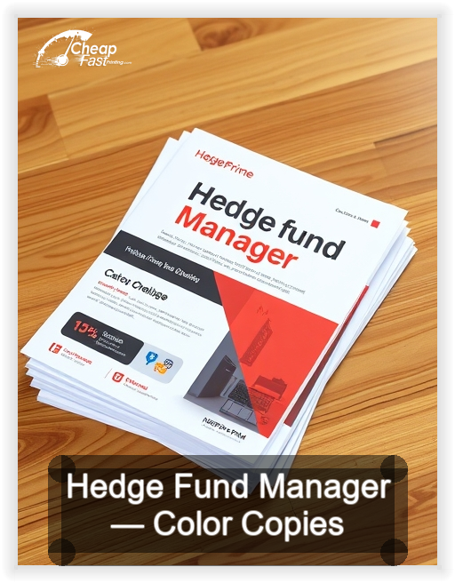 Hedge Fund Manager business card design sample