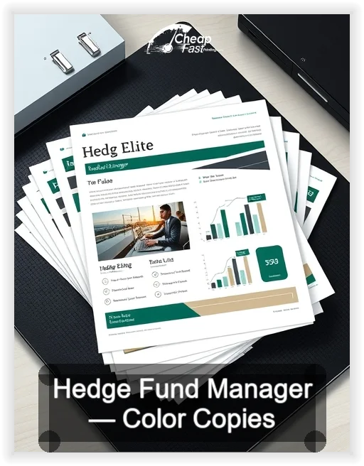 Hedge Fund Manager business card design sample