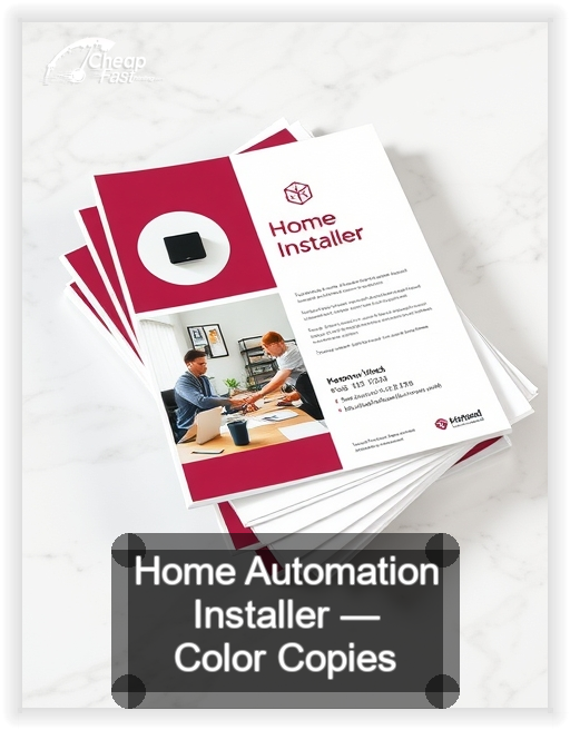 Home Automation Installer business card design sample