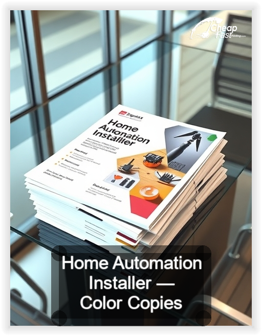 Home Automation Installer business card design sample