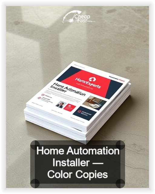 Home Automation Installer business card design sample