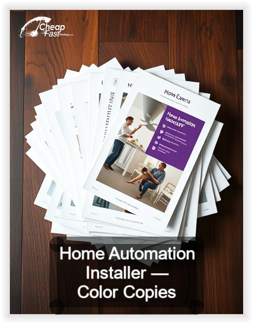 Home Automation Installer business card design sample