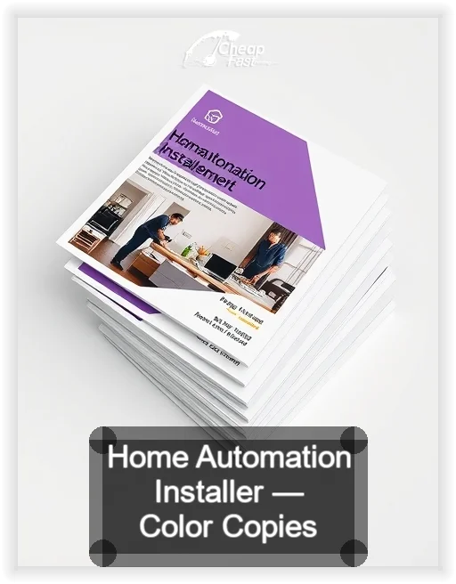 Home Automation Installer business card design sample