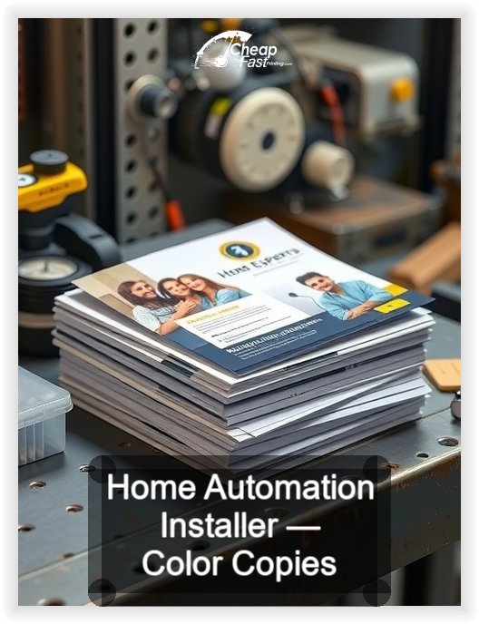 Home Automation Installer business card design sample