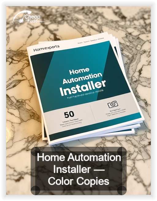 Home Automation Installer business card design sample